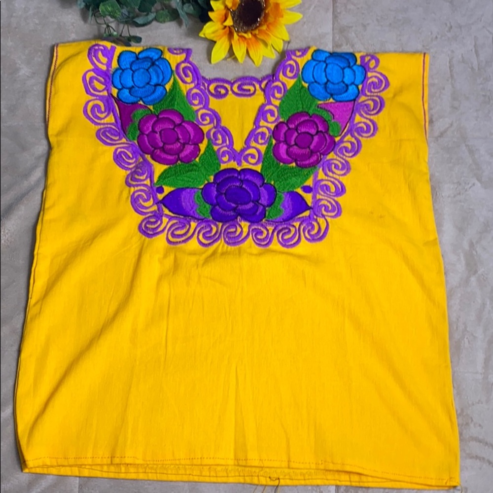 Blusa típica bordada